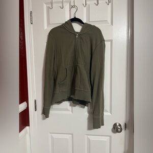 Calvin Klein Jeans Olive Green Zip-up Jacket X-Large